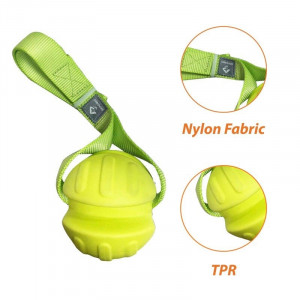 GIGWI SKIPDAWG SLINGER BALL rotaļlieta suņiem Bumba ar rokturi 27cm