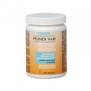 DIAFARM CAT FELINEX papildbarība kaķiem Vitamīnui, minerālvielas N200