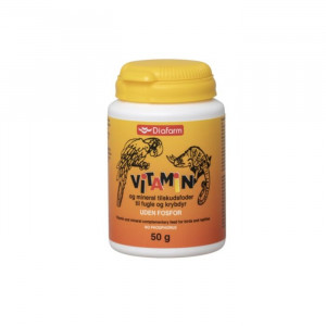 DIAFARM VITAMIN BEZFOSFORA vitamīni putniem un reptiļiem 50g