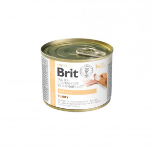 BRIT VETERINARY DIET DOG HEPATIC TURKEY konservi suņiem 200g