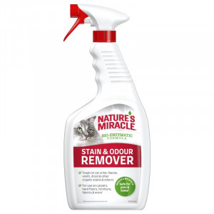 NATURE`S MIRACLE CAT STAIN & ODOUR REMOVER kaķu smakas kontrole 709ml