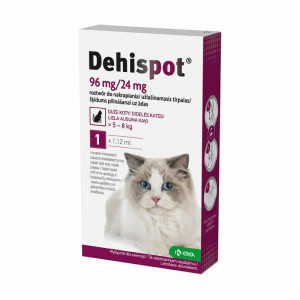 DEHISPOT SPOT 96MG/24MG &Scaron;ĶĪD 1.12ML KAĶIEM 5-8 kg N1