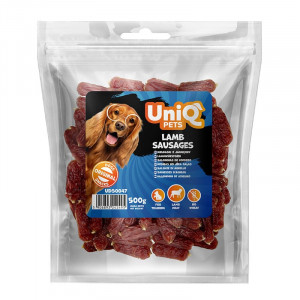 UniQ Pets Lamb Sausages gaļas gardums suņiem ar jēru 500 g