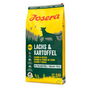 Josera Salmon Potato bezgraudu sausā barība Lasis, kartupeļi 12.5kg