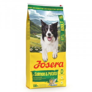 Josera Salmon & Potato sausā suņu barība jutīgai gremo&scaron;anai bezgraudu ar lasi un kartupeļiem 12.5 kg