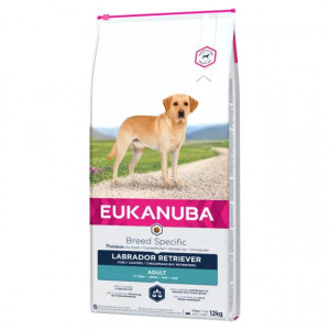 Eukanuba Dog Labrador Retriever sausā barība Labradoriem Retrīveriem 12kg