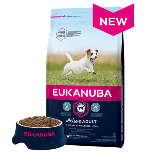 Eukanuba Dog Adult Small sausā barība suņiem Vista 3kg