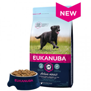 Eukanuba Dog Adult Large sausā barība suņiem Vista 3kg