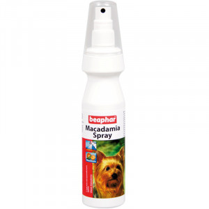 BEAPHAR MACADAMIA SPRAY līdzeklis sausai ādai, trauslai spalvai kaķiem un suņiem 150ml