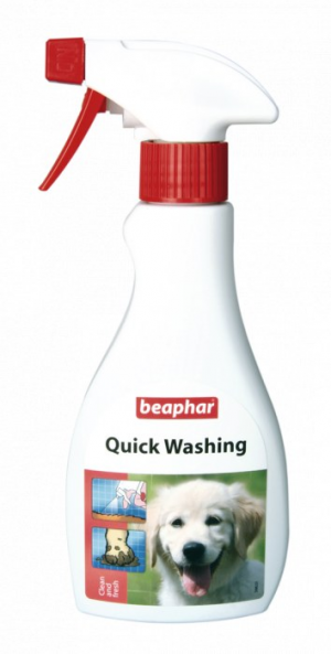 Beaphar Quick Washing šampūns bez ūdens suņiem Spalvas Tīrīšana 250ml