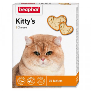 Beaphar Kitty's Cheese vitaminizēts gardums kaķiem ar sieru 75 tab