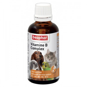 BEAPHAR VITAMIN B COMPLEX B grupas vitamīni suņiem, kaķiem 50ml