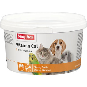 Beaphar Vitamin Cal vitamīnu papildbarība suņiem, kaķiem, grauzējiem un putniem 250g