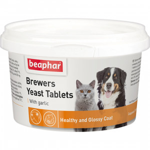 Beaphar Brewers Yeast with garlic papildbarība suņiem un kaķiem ar Ķiplokiem 250gb