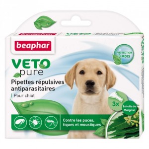 Beaphar Veto Pure Puppy pretblusu pipetes kucēniem 3gb