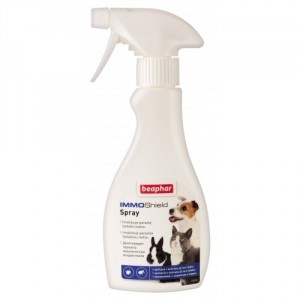 Beaphar Immo Shield Spray aerosols pretblusu, pretērču, pretodu līdzeklis suņiem, kaķiem, grauzējiem 250ml