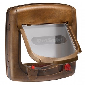 Petsafe Staywell® Magnetic durvis ar magnētu lieliem kaķiem un maziem suņiem, koka raksts