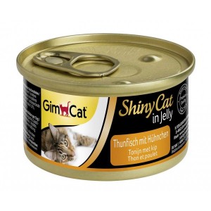 Gimcat ShinyCat Jelly konservi kaķiem Tuncis, vista želējā 70g