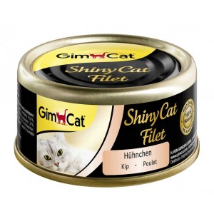 Gimcat ShinyCat Filet konservi kaķiem Vistas fileja 70g