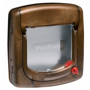 Petsafe Staywell® Deluxe 300 durvis lieliem kaķiem un maziem suņiem, koka raksts