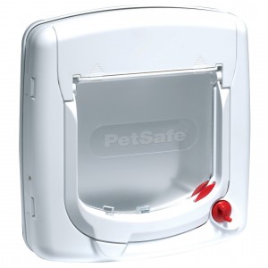 Petsafe Staywell® Deluxe 300 durvis lieliem kaķiem un maziem suņiem, baltas