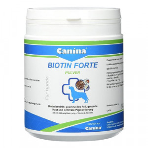Canina Biotin forte pulveris papildbarība ar augstu biotina saturu 500g