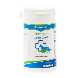Canina Petvital Derm Caps stimulē ādas dziedzeru funkcijas 40g