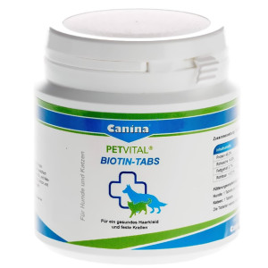 Canina Petvital Biotin Tabs biotīnu saturoša papildbarība 1kg