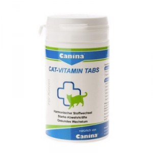 Canina Cat-Vitamin Tabs vitamīnu papildbarība kaķiem jebkurā vecumā 125g