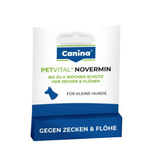 CANINA PETVITAL NOVERMIN DOG pilieni suņiem līdz 15kg pret ektoparazītiem 2ml