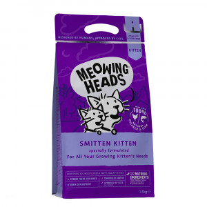 Meowing Heads Smitten Kitten sausā barība kaķēniem Vista 1.5kg