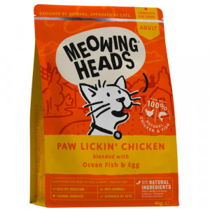 Meowing Heads Paw Licking Chicken sausā barība kaķiem Vista 4kg