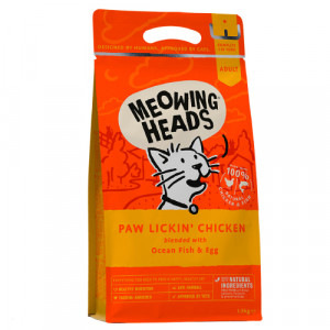 Meowing Heads Paw Licking Chicken sausā barība kaķiem Vista 1.5kg