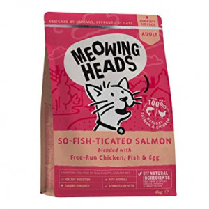 Meowing Heads So Fish Ticated Salmon sausā barība kaķiem Lasis 4kg