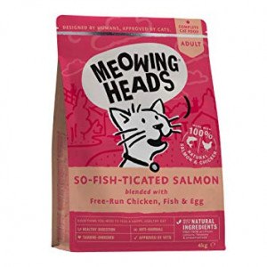 Meowing Heads So Fish Ticated Salmon sausā barība kaķiem Lasis 4kg