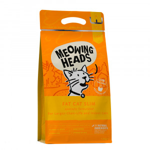 Meowing Heads Fat Cat Slim sausā barība kaķiem Vista, lasis 1.5kg
