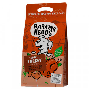 Barking Heads Top Dog Turkey sausa barība suņiem Tītars 2kg