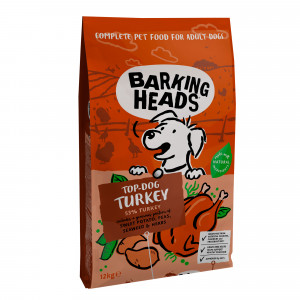 Barking Heads Top Dog Turkey sausa barība suņiem Tītars 12kg