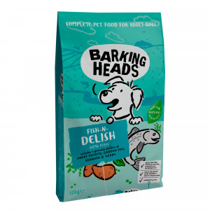Barking Heads Fish-N-Delish sausa barība suņiem ar lasi un foreli 12kg