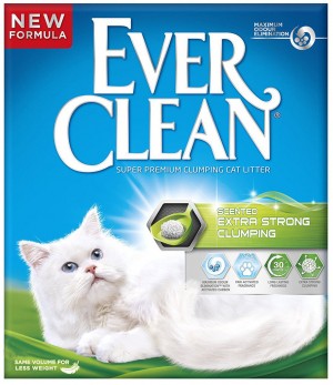 EverClean Extra Strong Clumping Scented aromatizētās cementējošās smiltis kaķu tualetēm 10L