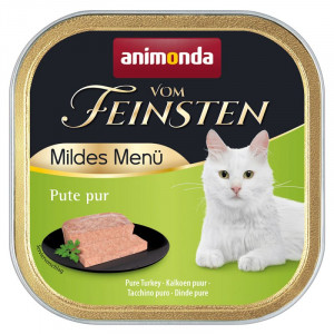 Animonda Vom Feinsten Mildes STERILISED konservi kaķiem Tītars 100g