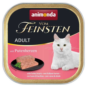 Animonda Vom Feinstein Adult konservi kaķiem Tītara sirdis 100g