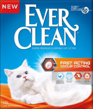 EverClean Fast Acting ātras iedarbības cementējošās smiltis kaķu tualetēm 10L