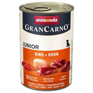 Animonda GranCarno JUNIOR konservi kucēniem Liellops, cālis 400g