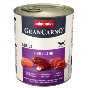 Animonda GranCarno konservi suņiem - liellops, jērs 800g
