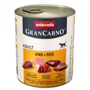Animonda GranCarno konservi suņiem Liellops, tītars 800g