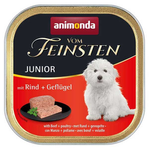 Animonda Vom Feinsten Junior konservi kucēniem Liellops, putnu gaļa 150g