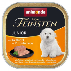 Animonda Vom Feinsten Junior konservi kucēniem Putnu gaļa, tītara sirdis 150g